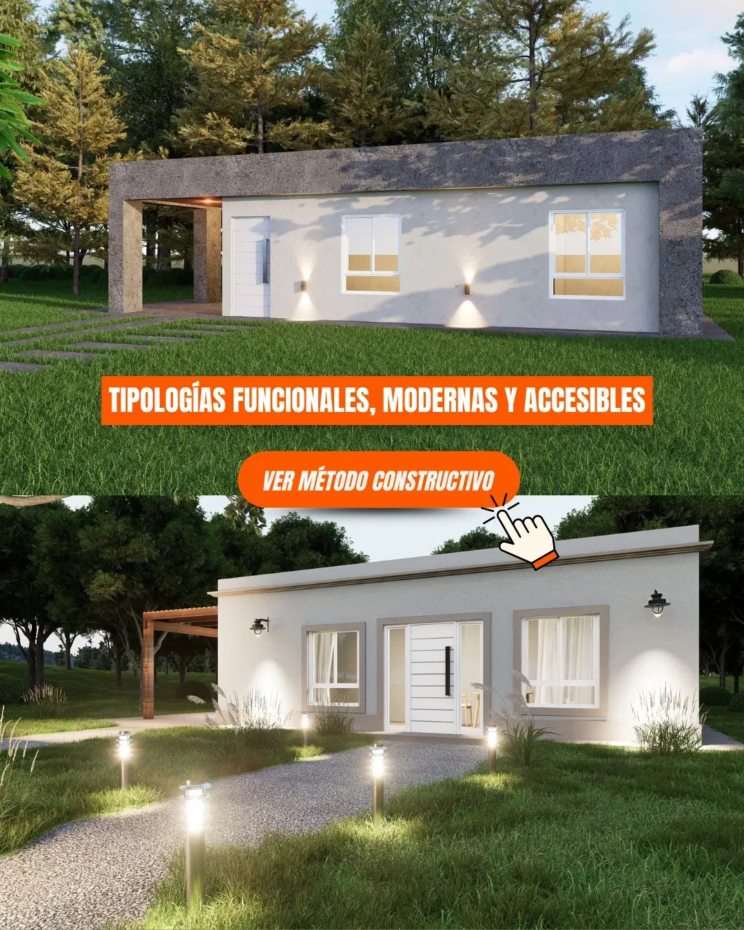 Construimos tu hogar ideal. Viviendas que se adaptan a vos. Conoce nuestras tipologías.